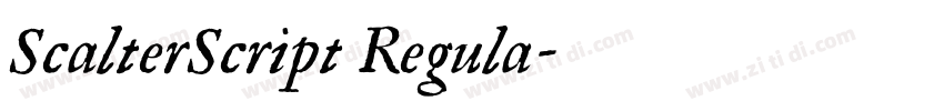 ScalterScript Regula字体转换